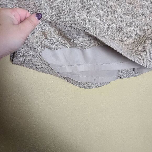 Ann Taylor Linen Blend Pencil Skirt - Picture 3 of 8